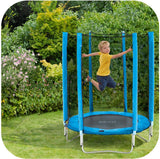 Plum Trampoline Plum® 4.5ft Junior Trampoline & Enclosure - Blue 5036523044493 30182 Buy Online - Plum® 4.5ft Junior Trampoline & Enclosure in Blue  Happy Active Kids Australia