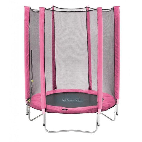 Plum Trampoline Plum® 4.5ft Junior Trampoline & Enclosure - Pink 5036523047678 30183 Buy online - Plum® 4.5ft Trampoline & Enclosure-  Happy Active Kids Happy Active Kids Australia