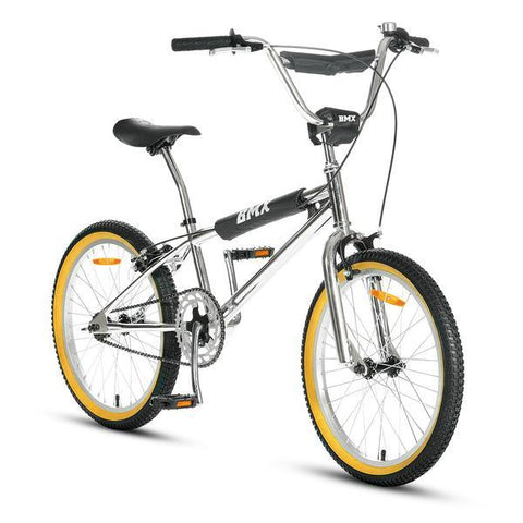 Progear Bikes Ride Classic 20" Metallic Chrome Kids BMX - Progear Bikes 09347166041364 BIKPBMXCP Buy online: Classic 20" Metallic Chrome Kids BMX - Progear Bikes Happy Active Kids Australia