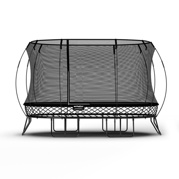 Springfree Trampoline Trampolines Springfree® Large Oval Trampoline in Black (FREE SHIPPING) 182464000281 O92BLACK Free Delivery : Springfree® Large Oval Trampoline in Black   Happy Active Kids Australia