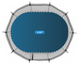 Springfree Trampoline Trampolines Springfree® Large Oval Trampoline in Blue (FREE SHIPPING) 664734000226 O92BLUE Free Delivery : Springfree® Large Oval Trampoline in Blue   Happy Active Kids Australia