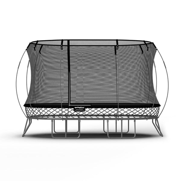 Springfree Trampoline Trampolines Springfree® Large Oval Trampoline in Gunmetal Grey (FREE SHIPPING) 664734000202 O92GMG Free Delivery : Springfree® Large Oval Trampoline in Gunmetal Grey  Happy Active Kids Australia