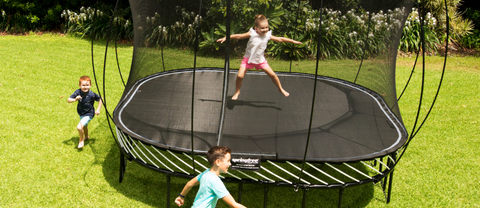 Buy online : Springfree® Large Square Trampoline Happy Active