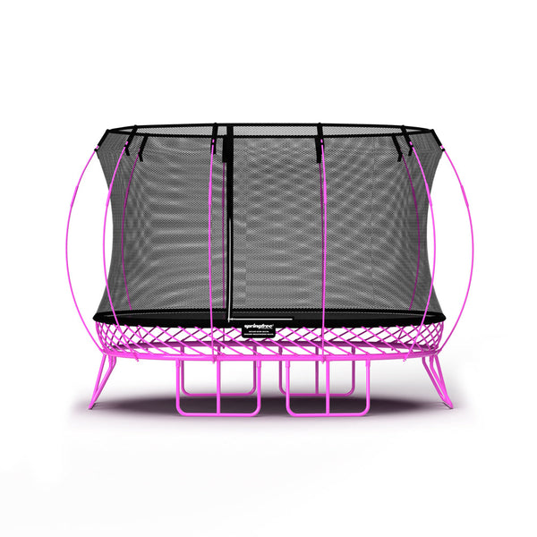 Springfree Trampoline Trampolines Springfree® Medium Oval Trampoline in Pink (FREE SHIPPING) 664734000165 O77PINK Free Delivery : Springfree® Medium Oval Trampoline - in pink Happy Active Kids Australia